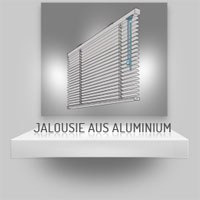 Jalousie aus Aluminium mit Klemmträgern