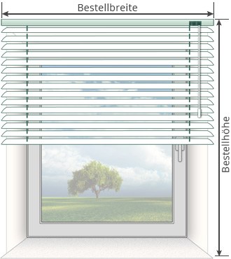 Jalousie 440 cm breit 🌞 moderne Fenster Jalousien für Innen
