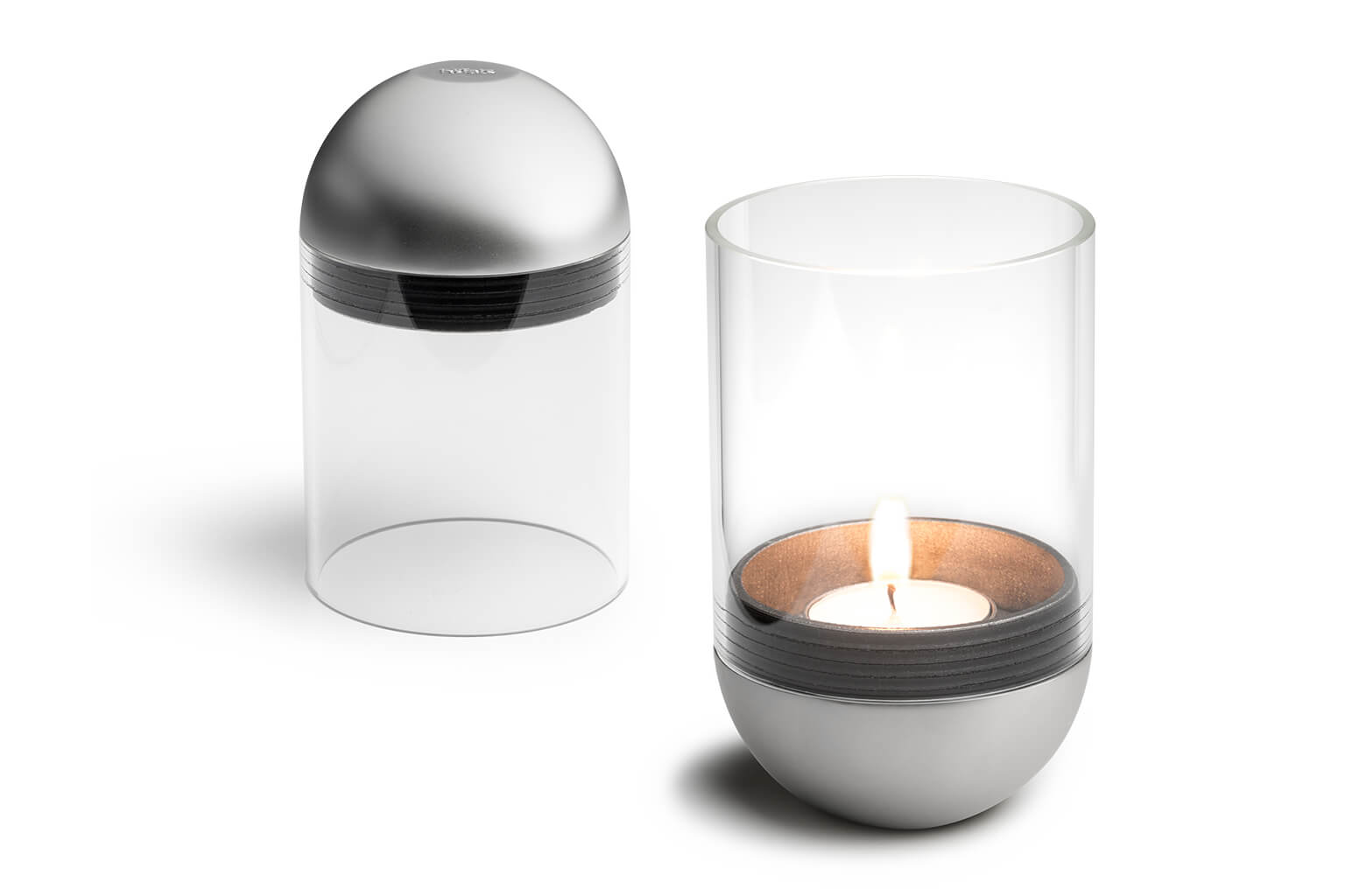GRAVITY CANDLE silber